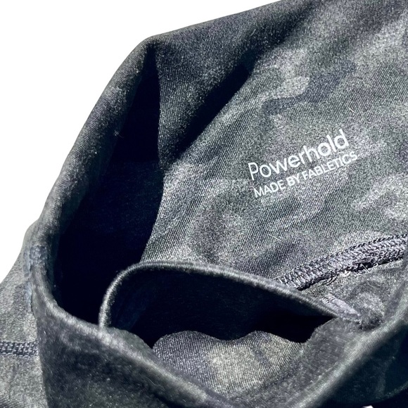 Fabletics PowerHold Leggings, Charcoal Camo, Gray Green Black, XXS XS - Picture 6 of 13